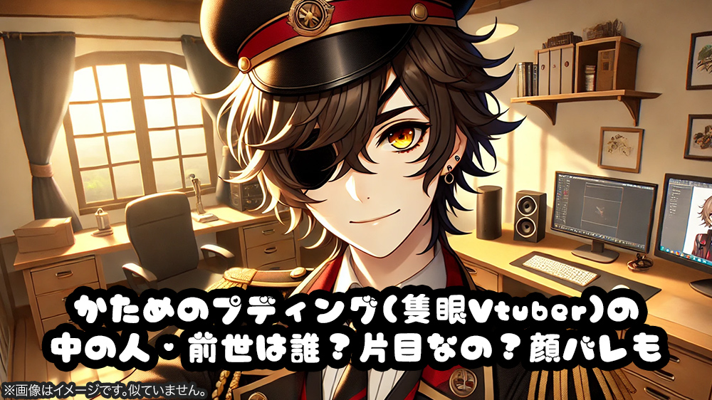 かためのプディング(隻眼Vtuber)の中の人・前世は誰？片目なの？顔バレも